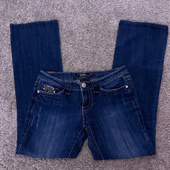 Cello Dark Blue Boot Cut Jeans - Picture 1 of 7